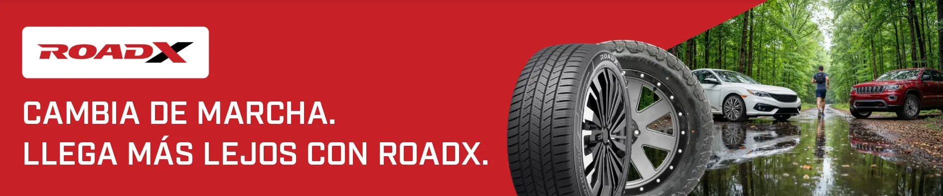 RoadX. Cambia de marcha. Llega más lejos con RoadX.